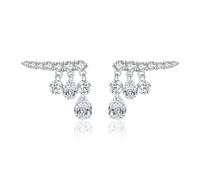Lllunimon 925 sterling silver women's earrings drop stud earrings tufted tassel earrings vintage-inspired jewelry for dinner parties for everyday wear