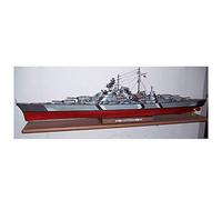 Lllunimon Bismarck Battleship Model Kit, Handmade DIY Paper Boat Model 90cm Long