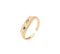 Lllunimon Blue 5A Cubic Zirconia Open Adjustable Ring for Women S925 Sterling Silver Sun God Rings for Women Promise Engagement Wedding