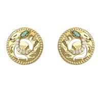 Lllunimon Cubic Zirconia Earrings, 18K Gold Plated Snake Shaped Copper Ear Studs for women, Daily Glamorous Jewelry, Gift for Mom/Girlfriend/Sisters,B