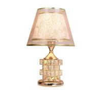 Lllunimon European Style Crystal Table Lamps, Vintage Elegant Nightstand Bedroom Lamp for Bedroom Living Room Office,Dimming Switch