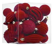 Lllunimon Flocked special-shaped set multi-color optional 28 in a box with stars, crutches, hollow balls and other shapes Decorations Decorate the festive atmosphere with good things,B