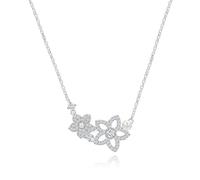 Lllunimon Floral Pearl S925 sterling silver necklace elegant pendant Romantic and elegant style Everyday wear gifts for her