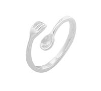 Lllunimon Fork Spoon Ring S925 Sterling Silver Jewelry Cutlery Styling Accessories Elegant and Minimalist Everyday Wear A Gift for her