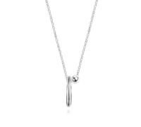 Lllunimon Irregular geometric S925 sterling silver necklace Polishing process Vintage simple style Everyday wear gifts for her