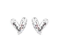 Lllunimon Irregular Heart S925 Sterling Silver Earrings Starlight Inspired Jewelry Elegant and simple style Everyday wear gifts for her
