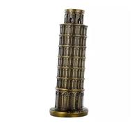 Lllunimon Italy Leaning Tower of Pisa Statue Figurine, Metal Crafts World Famous Buildings Model Home Decoration Souvenir Gifts,S