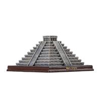 Lllunimon Mexico Mayan Pyramids Architectural Model Resin Crafts, World Famous Buildings Statue Figurine Souvenirs Gifts