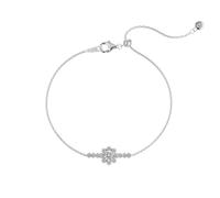 Lllunimon Trendy snowflake 925 sterling silver bracelet ice and snow style jewelry fashion zirconia jewelry romantic style Everyday wear gifts for her,Silver