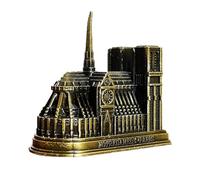 Lllunimon Vintage Notre Dame De Paris Model Statue, World Famous Buildings Metal Crafts Home Decoration Souvenirs Gifts