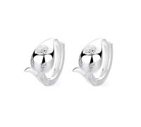 Lllunimon Whale shape S925 sterling silver earrings creative ocean-themed accessories Cute and simple style Everyday wear gifts for her