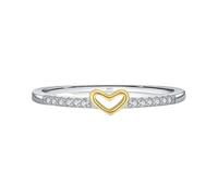 Lllunimon Women's 925 sterling silver ring infinity symbol cut-out love ring two-tone jewelry wedding jewelry for everyday wear,B,Size 6