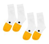 LLMSIX 2 Pairs Cute Goose Socks, Novelty goose costume Sock, Funny Goose Head Socks for Men Women Goose Beak Design Party costume decoration