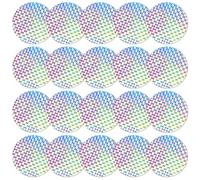 LLMSIX 20pcs Round Bird Window Strike Prevention, Laser Reflective Window Decals to Prevent Bird Strikes, Windows Birds Deterrent for Stop Birds Flying Into Windows Accessories Decorations