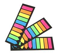 LLMSIX 600pcs Sticky Index Tabs Transparent Post It Flags Book Annotation Supplies Page Markers Book Tabs Pull Tabs Arrow Flat Flag Tabs for Books,Bookmarks,Notebook,Removes Cleanly,10 Colors
