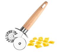 LLMSIX Pastry Cutter Double Wheel, Stainless Steel Pastry Cutters with Double Roller, Washable Pizza Cutter Wheel for Pasta Pizza Ravioli Cookie