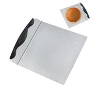 LLMSIX Pizza Transfer Tray Cake Lifter, Stainless Steel Pizza Transfer Shovel, Moving Plate Cake Spatula Cakes Transfer Tool for Kitchen Bread Pastry Baking