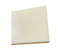 LLMWFA 1 piece Plastic Thickened ABS Board, Black DIY Making Panel Building Model Accessories Off-white Flat Sheet(Off-white,200x200x20mm)