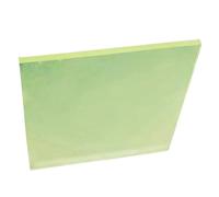 LLMWFA 1 Piece Polyurethane Sheet, Oil Resistance PU Panel Translucent Yellow Green Board for Constructions(8 * 250 * 250MM)
