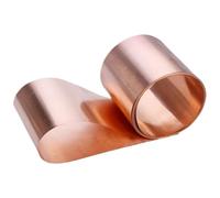 LLMWFA 1 piece T2 Copper Ultra-thin Plate Foil, Pure Red Copper Sheet Belt Length 1meter for DIY Projects(0.15 * 60MM)