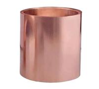 LLMWFA 1 piece T2 Red Copper Foil Strip, Thin Metal Sheet Length 1meter Easy Processing for Precision Engineering(0.1x80x1000mm)