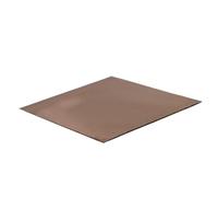LLMWFA 10pcs Copper Sheets Square Plates, Length 50-300mm Easy to Cut Metal Rectangular Board for Home Decoration(200 * 200 * 0.6MM)