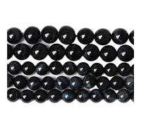LLMWFA 15" Tiger Eye Loose Beads, Round Agates 4 6 8 10 12 14MM Bead for Handicraft Article Making, Blue Pink Green Natural Stone(Dark Blue Tiger Eye,6mm x 60)