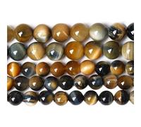 LLMWFA 15" Tiger Eye Loose Beads, Round Agates 4 6 8 10 12 14MM Bead for Handicraft Article Making, Blue Pink Green Natural Stone(Dream Tiger Eye,6mm x 60)