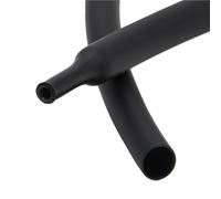 LLMWFA 1M Silica Gel Heat-shrink Hose Sleeve 2mm 3mm, 1：1.7 Silicon Heat Shrink Tubing Black Grey, Electrical Shrk Tubg Small Dia(Black,3MM)
