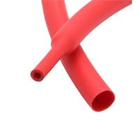LLMWFA 1M Silica Gel Heat-shrink Hose Sleeve 2mm 3mm, 1：1.7 Silicon Heat Shrink Tubing Black Grey, Electrical Shrk Tubg Small Dia(Red,3MM)
