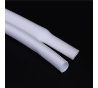 LLMWFA 1M Silica Gel Heat-shrink Hose Sleeve 2mm 3mm, 1：1.7 Silicon Heat Shrink Tubing Black Grey, Electrical Shrk Tubg Small Dia(WHITE,3MM)