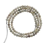 LLMWFA 2/3/4mm Faceted Natural Stone Beads, 15 inch Agates Lapis Lazuli Sunstone, Round Tiny Loose Spacer(Army Green,3mm x 110)