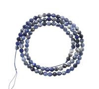 LLMWFA 2/3/4mm Faceted Natural Stone Beads, 15 inch Agates Lapis Lazuli Sunstone, Round Tiny Loose Spacer(Plum,4mm x 91)