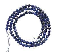 LLMWFA 2/3/4mm Faceted Natural Stone Beads, 15 inch Agates Lapis Lazuli Sunstone, Round Tiny Loose Spacer(Lavender,4mm x 91)
