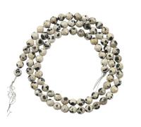 LLMWFA 2/3/4mm Faceted Natural Stone Beads, 15 inch Agates Lapis Lazuli Sunstone, Round Tiny Loose Spacer(Yellow,4mm x 91)