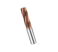 LLMWFA 6F Solid Carbide Tungsten Steel Reamer, Spiral Groove CNC, 6.16 .47 7.18 .57mm Aluminum Coated(Gold,6.96x35x70mm)