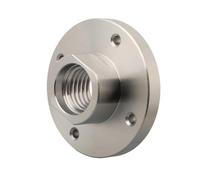 LLMWFA 75mm 3Inch Woodworking Machine Chuck Turning Tools, Flange Faceplate, 1 Inch X 8 TPI Threaded Wood Lathe Face Plate 1pc(Silver)