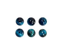 LLMWFA Aquamarine Tiger's Eye 4/6/8/10mm Jewelry Making Gemstone Beads, Round Loose, Natural Stone(6mm x 60)