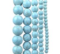 LLMWFA Dia 4-10mm/88-36pcs Garnet Quartzs Beads, Natural Lava Turquoises Stone, Agates Amethysts for Jewelry DIY(Lemon Yellow,4mm X 88)