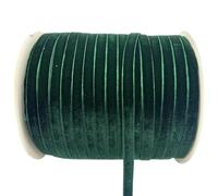 LLMWFA Hat Wreath Ribbon 6/10/15/20/25/38mm X 5/3yards, Polyester Red/White/Blue/Pink Raw Edge Silk Velvet(Dark Green,38mm x 3yards)