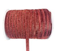 LLMWFA Hat Wreath Ribbon 6/10/15/20/25/38mm X 5/3yards, Polyester Red/White/Blue/Pink Raw Edge Silk Velvet(Bright Red,38mm x 3yards)