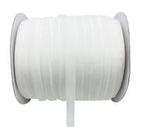 LLMWFA Hat Wreath Ribbon 6/10/15/20/25/38mm X 5/3yards, Polyester Red/White/Blue/Pink Raw Edge Silk Velvet(White,38mm x 3yards)