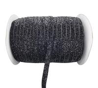 LLMWFA Hat Wreath Ribbon 6/10/15/20/25/38mm X 5/3yards, Polyester Red/White/Blue/Pink Raw Edge Silk Velvet(Bright Black,38mm x 3yards)