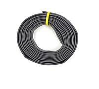 LLMWFA Heat Shrink Heatshrink Tubing 1 2 3 5 6 8 10mm Diameter, 2:1 Black Tube Sleeving For Wrap Wire, 1/5/10/25M Shrk Tubg Roll(4MM*1M)