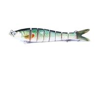 LLMWFA Highly Realistic Lures 13.7 10 8cm, Lifelike Multi Jointed Swimbait 11.4/13/18/27G, Hard Bait 1PC(Cyan)