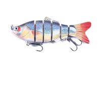 LLMWFA Highly Realistic Lures 13.7 10 8cm, Lifelike Multi Jointed Swimbait 11.4/13/18/27G, Hard Bait 1PC(Light blue)