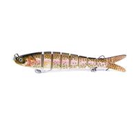 LLMWFA Highly Realistic Lures 13.7 10 8cm, Lifelike Multi Jointed Swimbait 11.4/13/18/27G, Hard Bait 1PC(Brown)