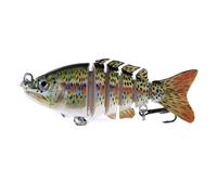 LLMWFA Highly Realistic Lures 13.7 10 8cm, Lifelike Multi Jointed Swimbait 11.4/13/18/27G, Hard Bait 1PC(Pale orange)