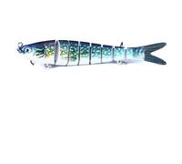 LLMWFA Highly Realistic Lures 13.7 10 8cm, Lifelike Multi Jointed Swimbait 11.4/13/18/27G, Hard Bait 1PC(Peacock blue)