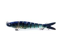 LLMWFA Highly Realistic Lures 13.7 10 8cm, Lifelike Multi Jointed Swimbait 11.4/13/18/27G, Hard Bait 1PC(Dark blue)